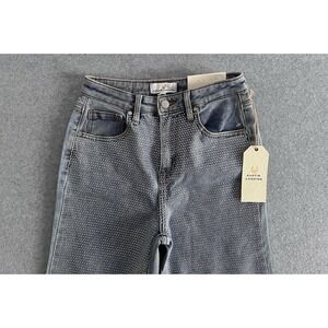 Austin‎ Landing Full Front Rhinestone High Rise Wide Leg Jeans Sz 5 25" Waist